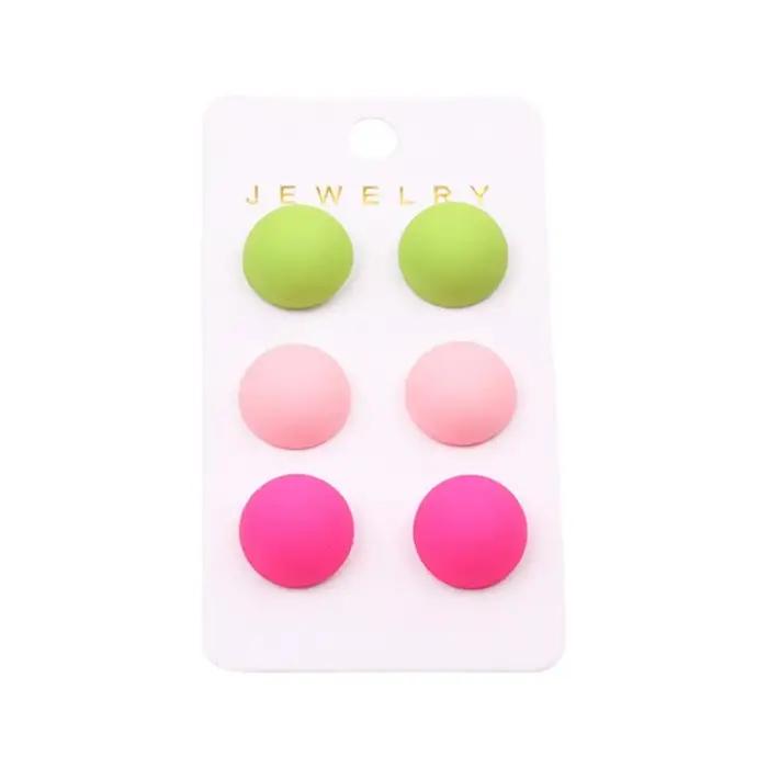 Boucles d'oreilles à clous en perles, ensemble de boucles d'oreilles élégantes et minimalistes pour