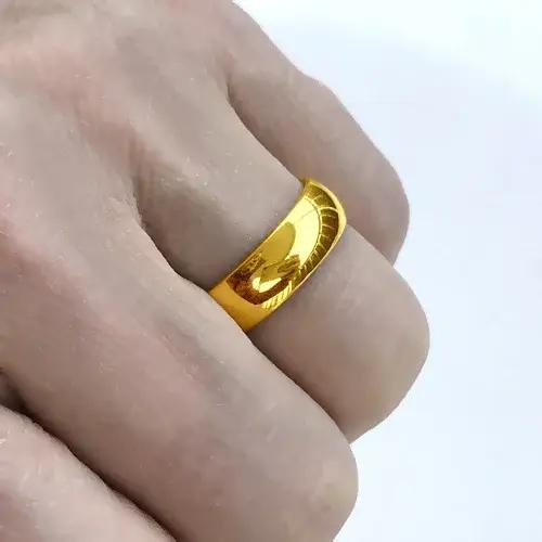 Bague Plaqué Or group 100% Pur pour Homme et Femme