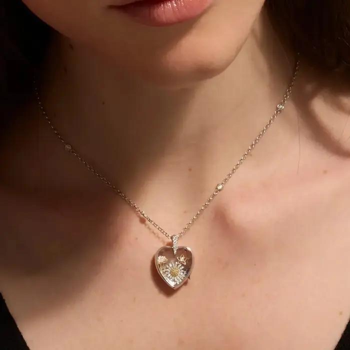 Collier pendentif ouvert pour femmes et filles