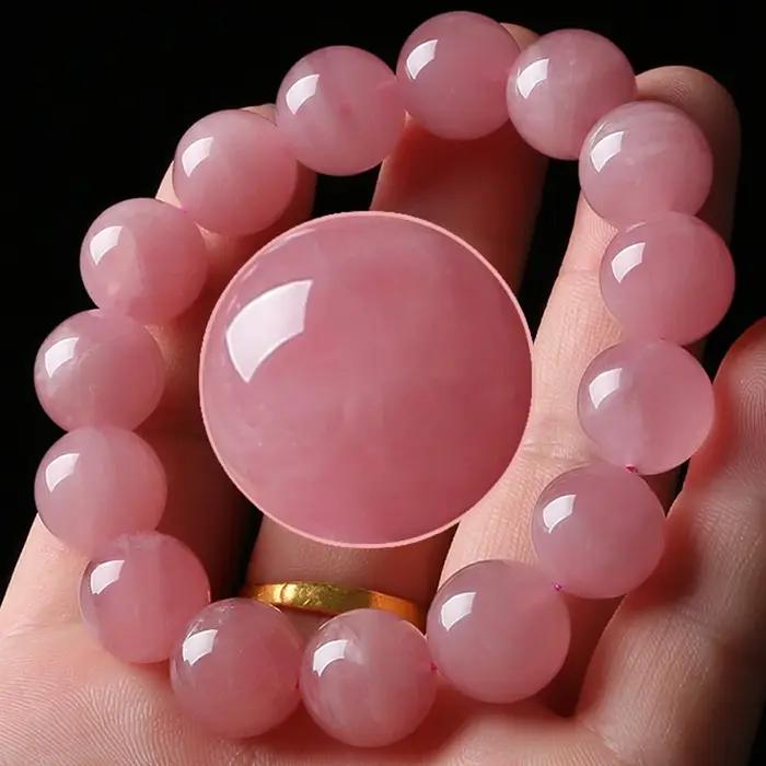 Bracelet Quartz Rose Poudre en plastique, design doux et résistant, idéal pour toutes les occasions et comme cadeau, disponible en brun rougeâtre, bleu, marquage à chaud, rose et vert
