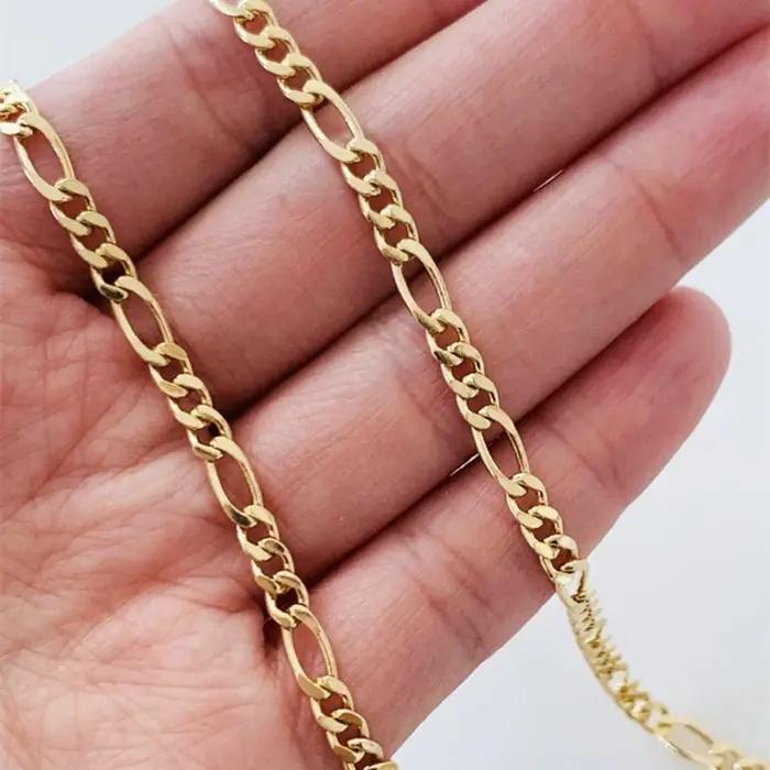 Collier personnalisé avec prénom pour homme et femme cadeau d'anniversaire chaîne figaro acier inoxydable bijou moderne à la mode pour toutes les occasions