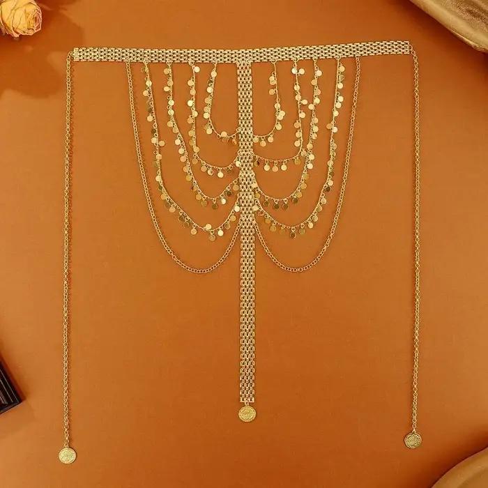 Chaîne de tête de mariée tendance style ethnique kurde