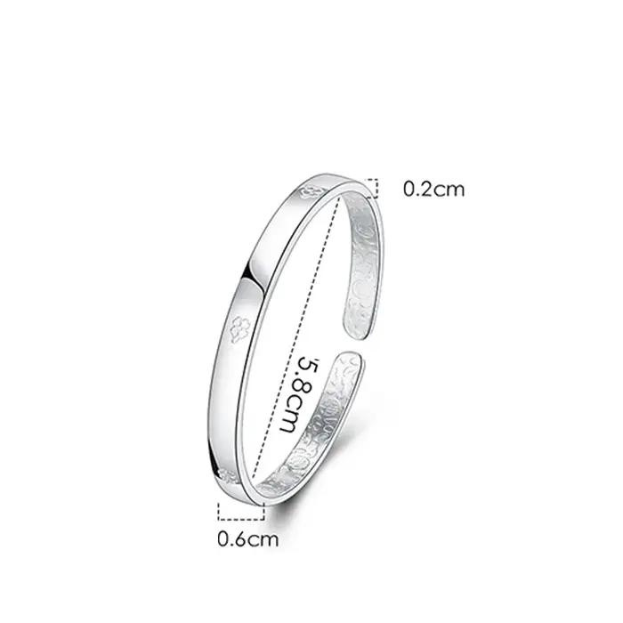 Bracelet porte-bonheur en argent 925 serti de pierres blanches pour femme, élégant bijou de créateur, cadeau pour occasions spéciales
