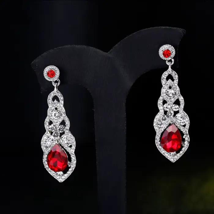 VENTFILLE – boucles d'oreilles longues en cristal brillant pour femmes