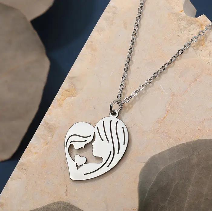 Chandler-Collier avec pendentif pour mère et enfant