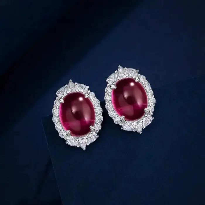 Fine Jewelry – boucles d'oreilles ovales en argent Sterling 925