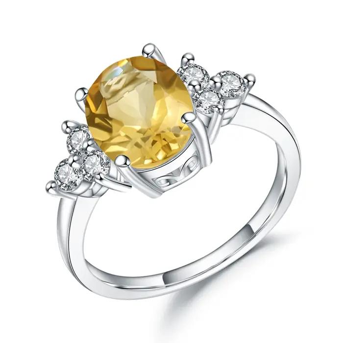 Bague classique ovale de BALLET en Citrine naturelle pour femme
