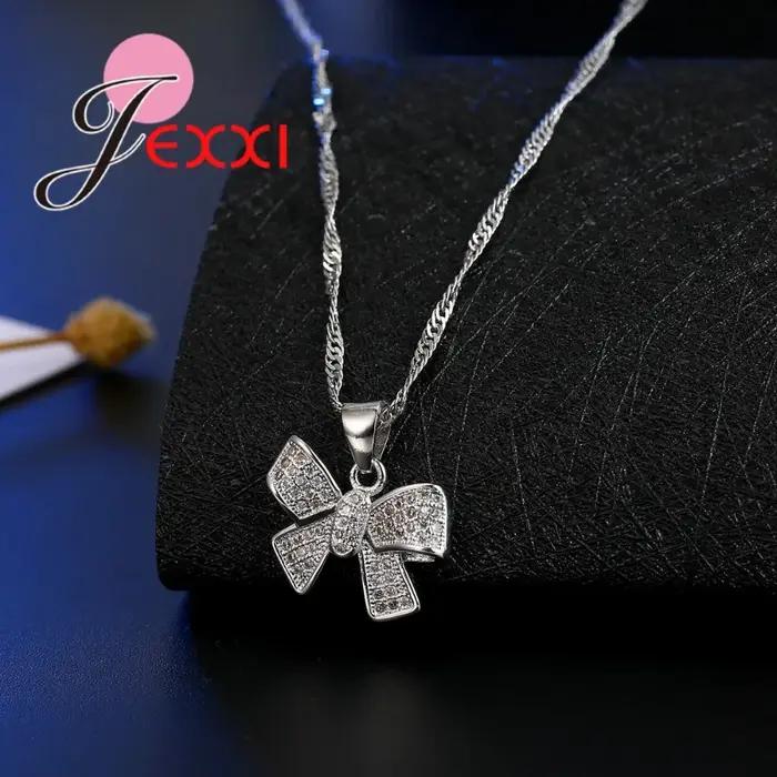 Ensembles de bijoux classiques en argent regardé 925 pour femmes