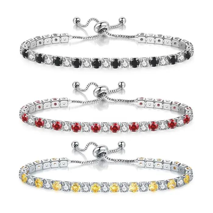 Bracelets de tennis réglables pour hommes et femmes