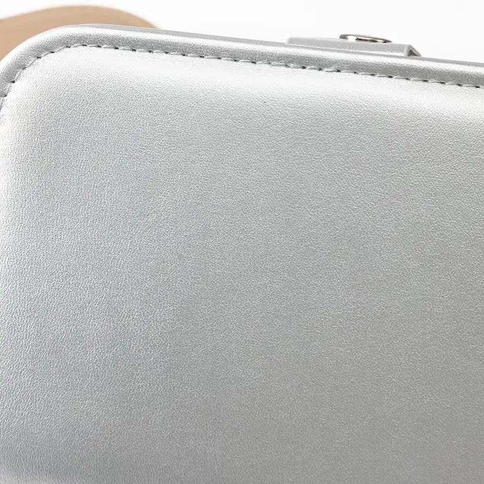 Boîte à bijoux Portable multi-compartiments avec doublure en velours