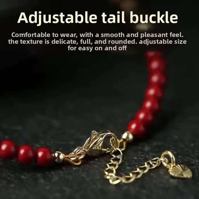 Bracelet de prière scénique du Temple pour femme avec cristal et brins élégant pour méditation et style quotidien