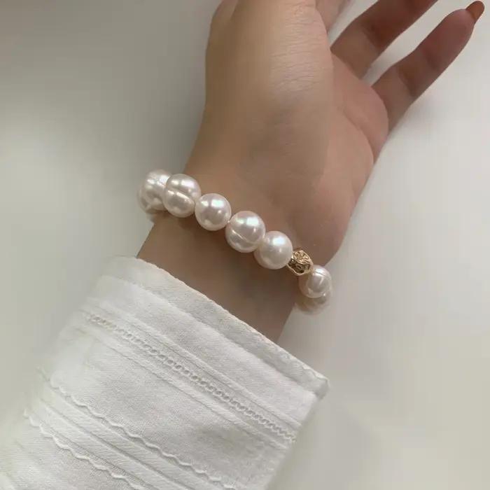 Bracelet de perles d'eau douce naturelles pour femme