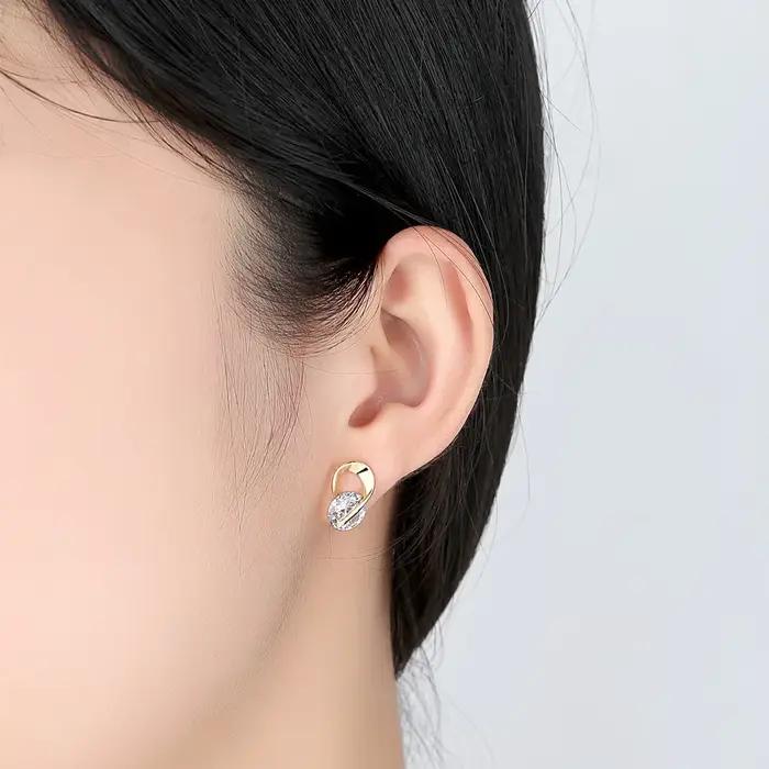 Boucles d'oreilles à clous rotatifs pour femmes