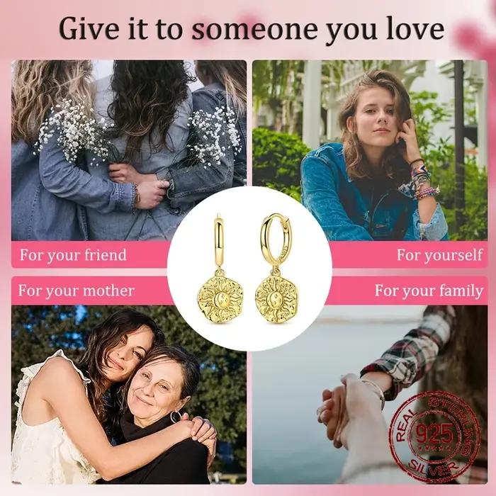Boucles d'oreilles en argent Sterling 925 argenté pour femmes