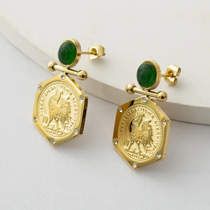 LUIZADA – ensemble de bijoux en acier inoxydable pour femmes