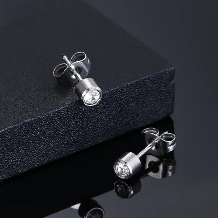Clous de Boucles d'Oreilles Hypoallergéniques en Acier Inoxydable