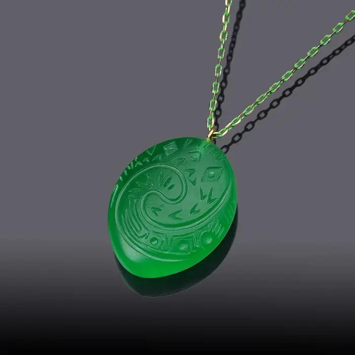 Collier princesse Moana unisexe, pendentif lumineux, cœur de Te Fiti, ras du cou, accessoires de bij