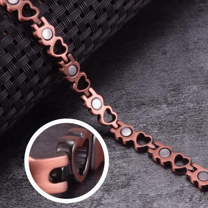Bracelet magnétique en cuivre pur pour femmes
