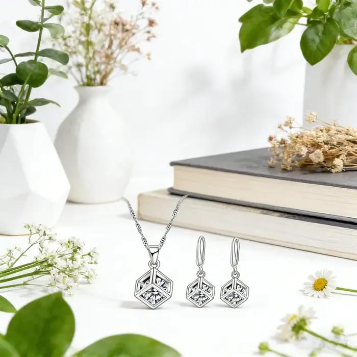 Offre Spéciale Grande Promotion Ensemble de Bijoux en Argent Sterling 925 Véritable Accessoires de M