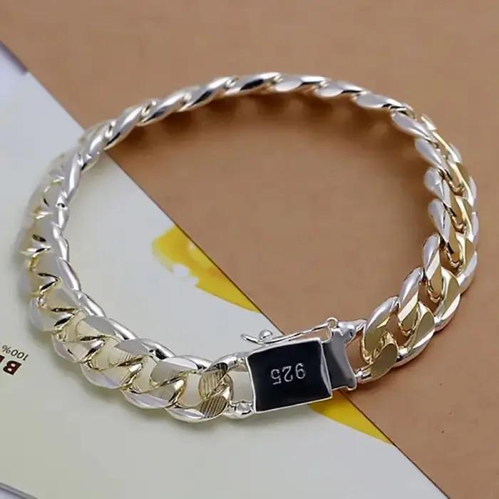 Bracelet en argent Sterling 925 pour femmes et hommes