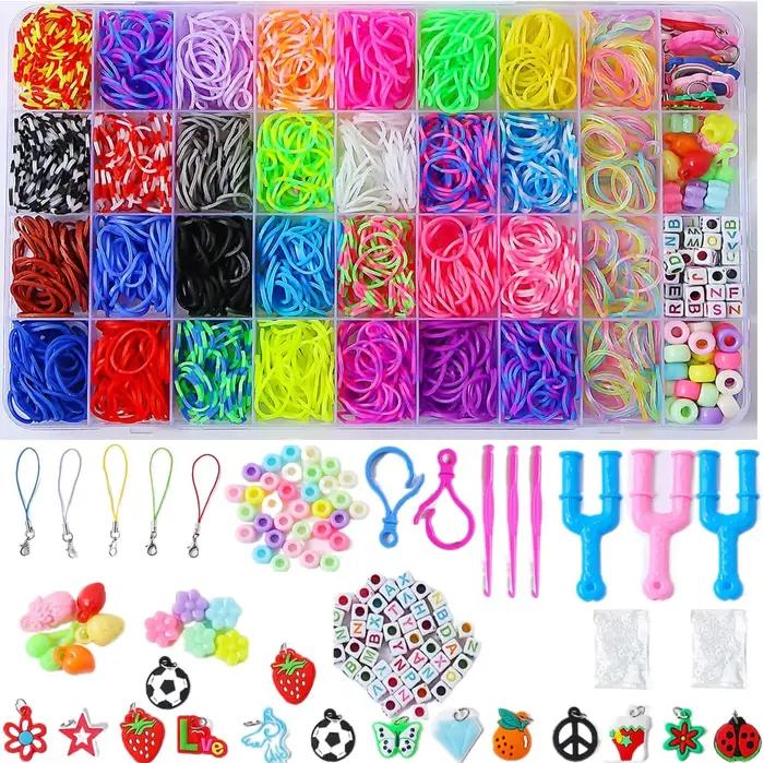 1 Kit de Recharge de Bracelets en Élastiques pour Tissage