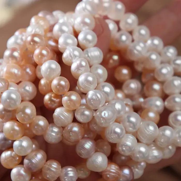 Bracelets élégants en perles naturelles d'eau douce pour femmes
