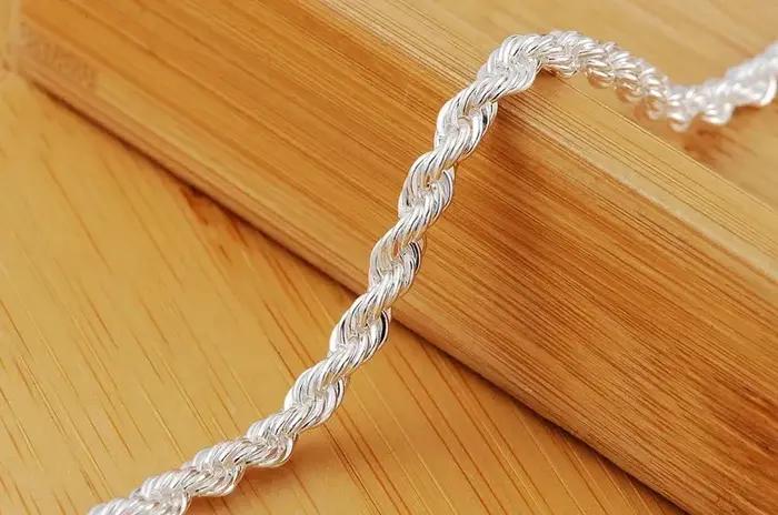 Bracelet à breloques en argent Sterling 925 pour hommes et femmes