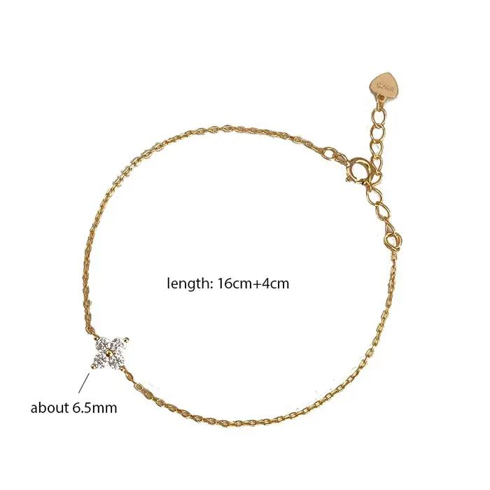 ANENJERY – Bracelet chaîne en Zircon pour femmes