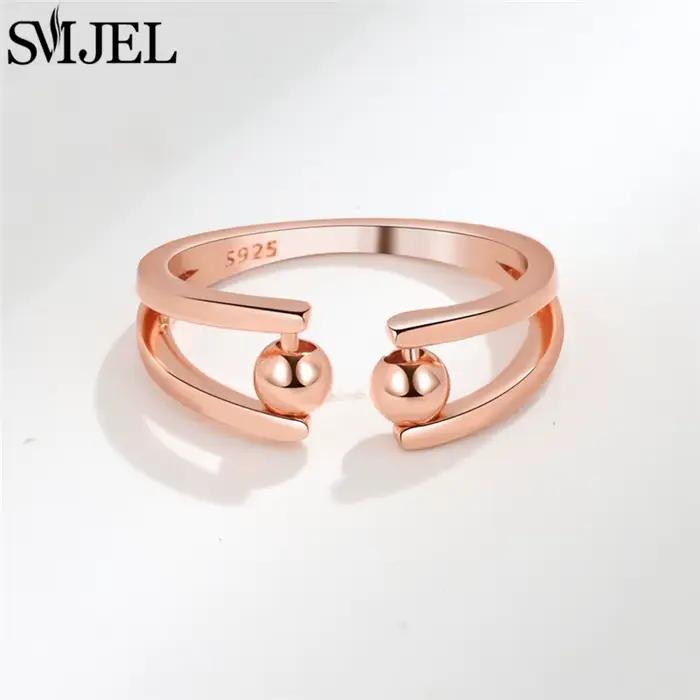 Bague anti-stress vintage en forme de pissenlit, anneaux rotatifs pour femmes, empilables, bijoux de