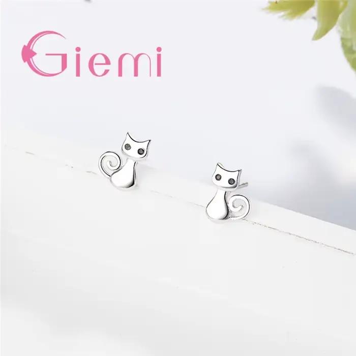 Boucles d'oreilles en argent regardé 925 pour femme