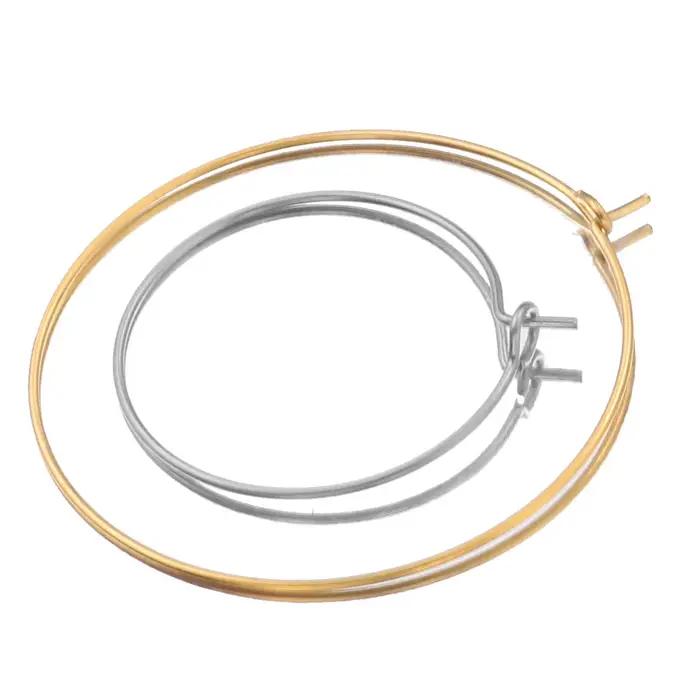 Boucles d'oreilles en acier inoxydable doré variées pour femmes occasions spéciales et bricolage