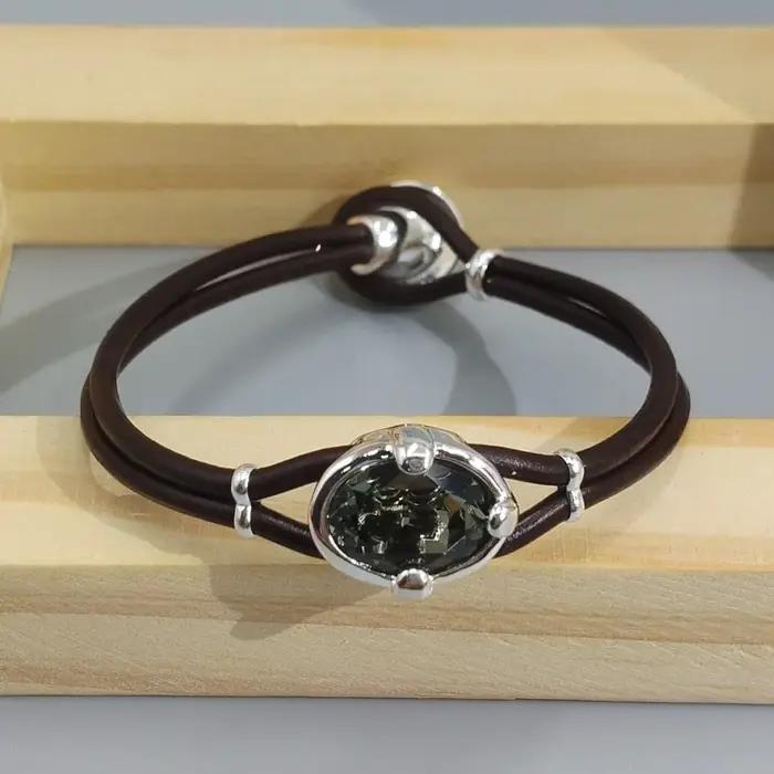 Bracelet en cristal étincelant et coloré de haute qualité