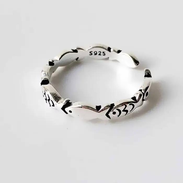 Bagues réglables en argent Sterling 925 pour femmes, bijoux de luxe de mariage, vente en gros, tout