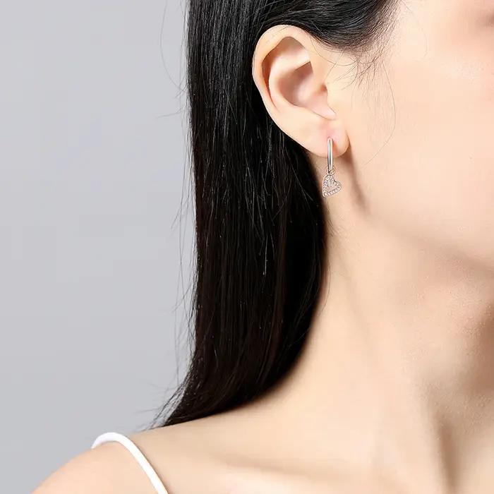 Nouvelles Boucles d'Oreilles Originales en Argent Sterling 925 pour Femmes