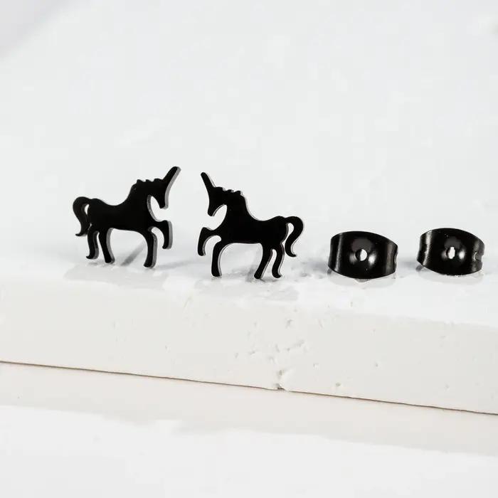 Boucles d'oreilles à tige en acier inoxydable pour femmes