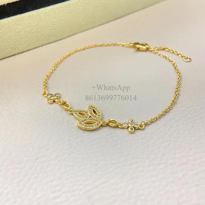 Nouveau bracelet trèfle HW en argent sterling 925, idéal pour la superposition