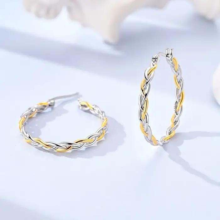 Nouvelles boucles d'oreilles pendantes en argent sterling 925 avec zircon