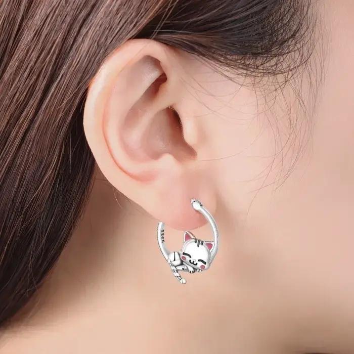 MISEFF – boucles d'oreilles en argent Sterling S925
