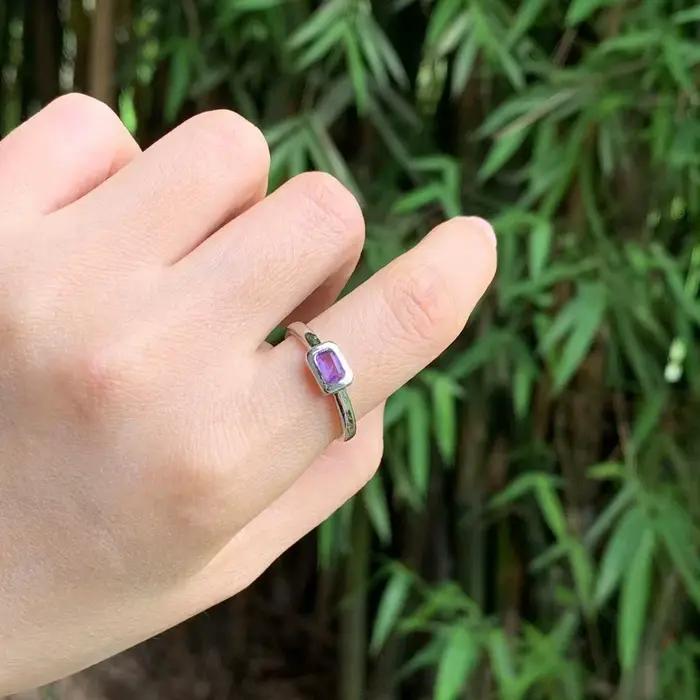 Bague en pierre naturelle Alanding Yst pour femme