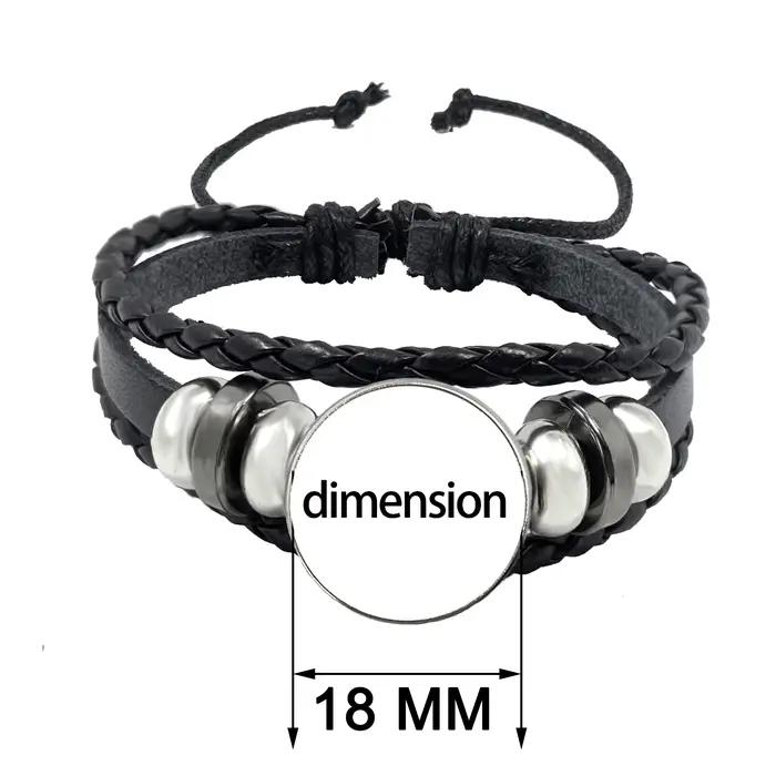 Bracelet drapeau National sénégal français norvège algérie autriche portugais tissé multicouche