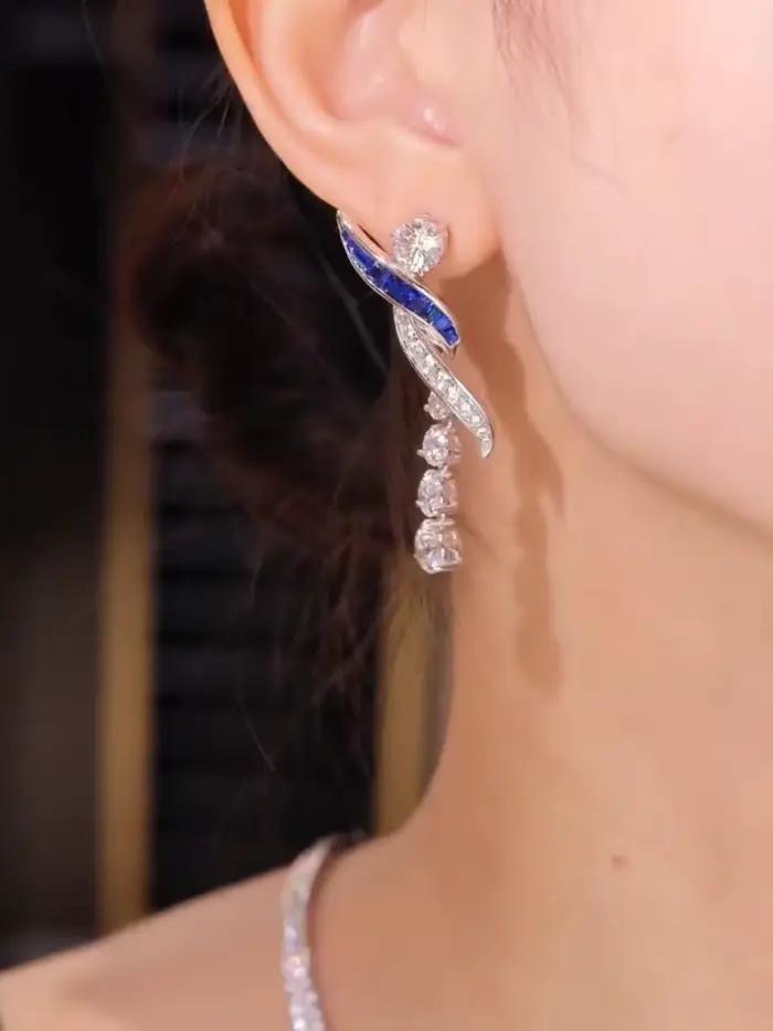 Ensembles de bijoux en argent regardé 925 pour femmes