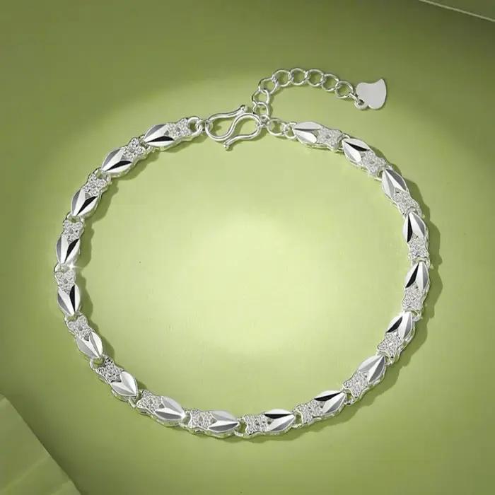 Bracelets en argent sterling 925 avec breloques étincelantes pour femmes occasions spéciales