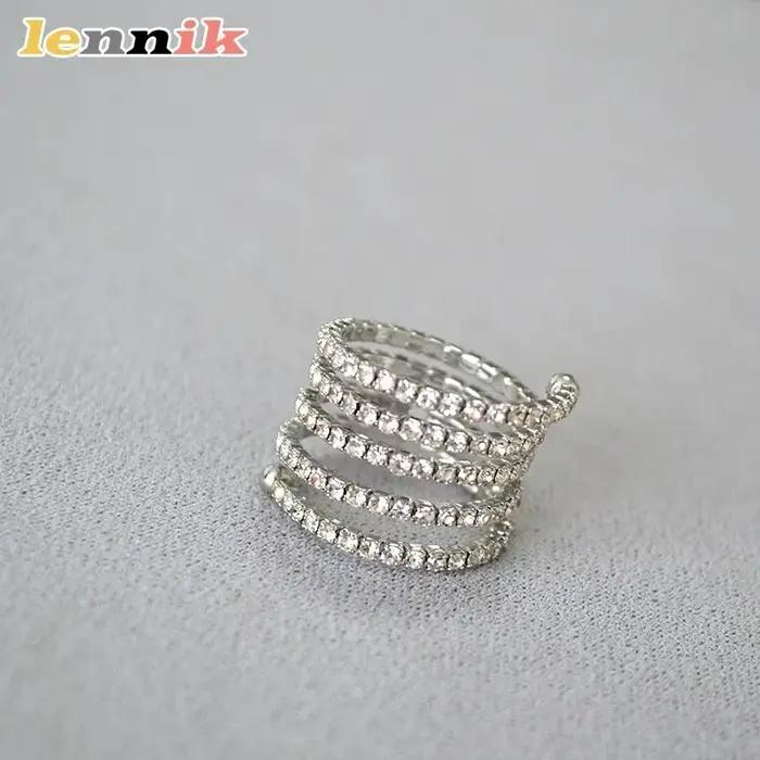 Bague empilable en laiton plaqué or LENNIK