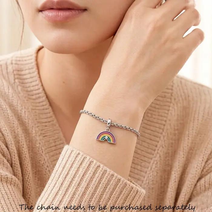 Pendentif à breloque arc-en-ciel Pride pour hommes et femmes