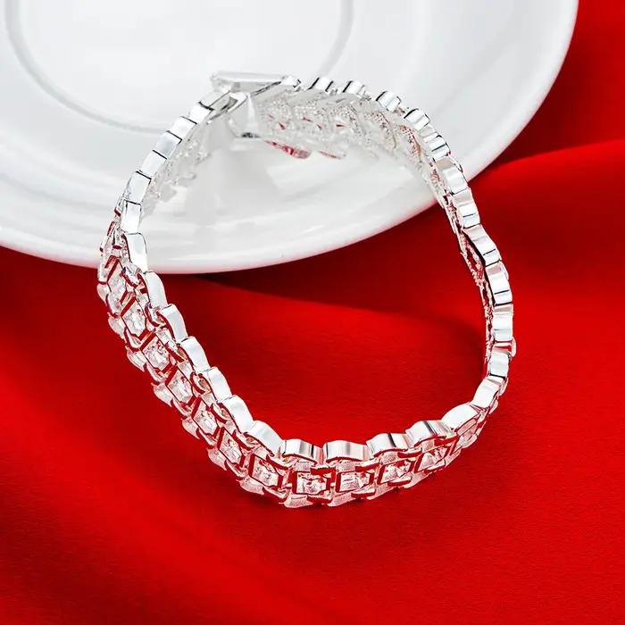 Bracelet en argent Sterling 925 pour hommes et femmes