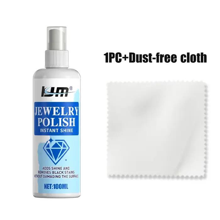 Spray nettoyant pour bijoux 100 ml, brillance instantanée, élimine les taches de ternissement pour l