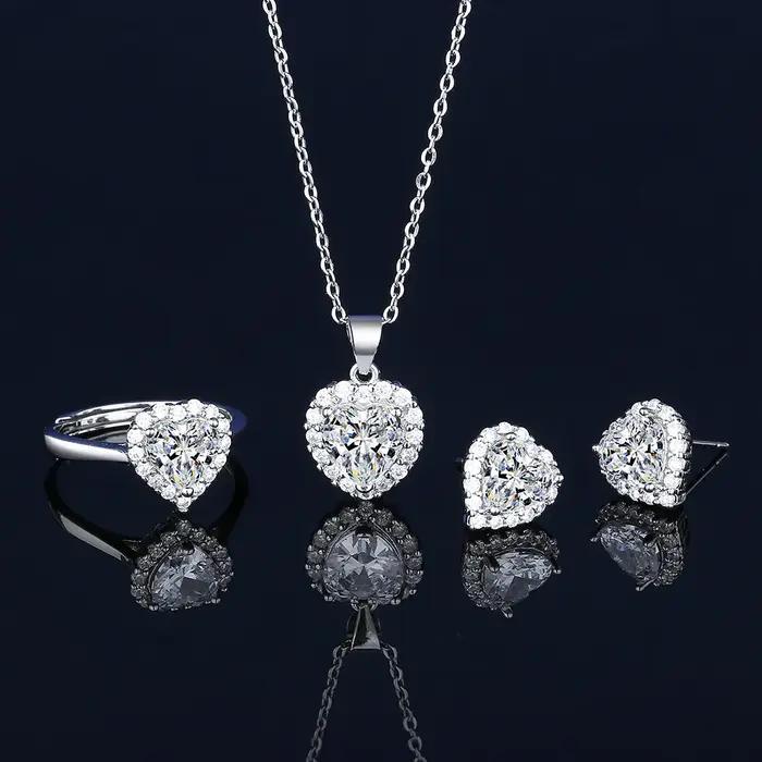 Solitaire Lab – ensemble de bijoux en diamant