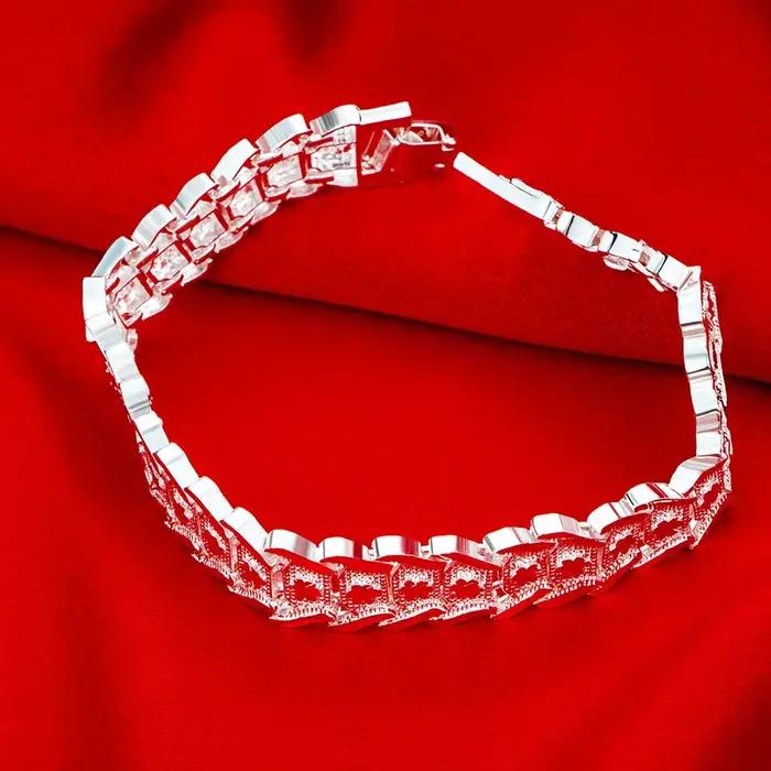 Bracelet en argent Sterling 925 pour hommes et femmes