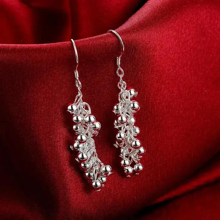 Boucles d'oreilles créatives en argent sterling 925 pour femme