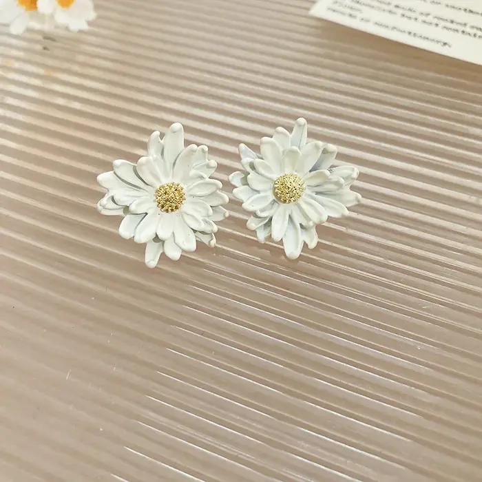 Boucles d'oreilles en résine fleur